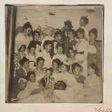 Hallowe'en 1901, Early Photo Album Mounted Paper Print Snapshot, with Jack-o-Lantern!