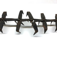 Striking c. 18th c. Hand-forged Iron Hanging Meat Rack