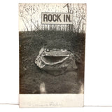 ROCK IN! 1908 Postmarked Real Photo Postcard, Branchport, NY