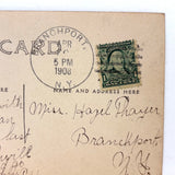 ROCK IN! 1908 Postmarked Real Photo Postcard, Branchport, NY