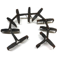 Striking c. 18th c. Hand-forged Iron Hanging Meat Rack
