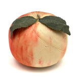 Radiant Antique Hand-painted Silk Apple Pin Cushion