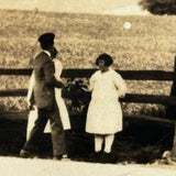 Gathering at the (PA German Pow Wow Healing?) Tree, Intriguing Early 1900s Double Exposure Snapshot, Lebanon, PA