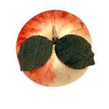 Radiant Antique Hand-painted Silk Apple Pin Cushion