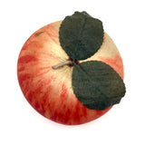 Radiant Antique Hand-painted Silk Apple Pin Cushion