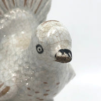 19th C. Staffordshire Spill Vase with Doves and Snakes