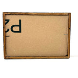 IMPROVE YOUR TIME, Multivalent Antique Ink Lettering in Period Lemon Gold Frame