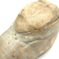 Antique Hand-sewn Silk Baby Booty Pin Cushion with Linen Bottom