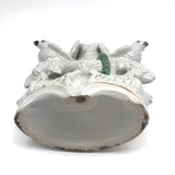 19th C. Staffordshire Spill Vase with Doves and Snakes
