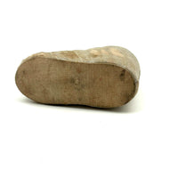 Antique Hand-sewn Silk Baby Booty Pin Cushion with Linen Bottom