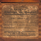 The Third Gift. Scarce E Steiger, NYC Late 19th Century Froebel Kindergarten Blocks