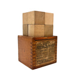 The Third Gift. Scarce E Steiger, NYC Late 19th Century Froebel Kindergarten Blocks