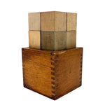 The Third Gift. Scarce E Steiger, NYC Late 19th Century Froebel Kindergarten Blocks