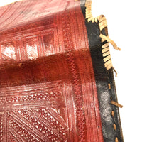 Endlessly Unfurling, Heavily Decorated, Vintage Hand-tooled Tuareg African Leather Wallet