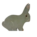 Very Gentle Feeling Bunny with Pink Nose, c. 1940s Folk Art Doorstop