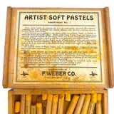 Yelling Box of F. Webber Yellow Artist Pastels