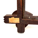 Hearts in the Corners, Sweet Old Folk Art Frame with Original Glass