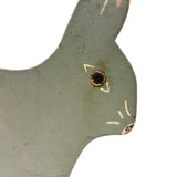 Very Gentle Feeling Bunny with Pink Nose, c. 1940s Folk Art Doorstop