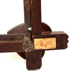 Hearts in the Corners, Sweet Old Folk Art Frame with Original Glass