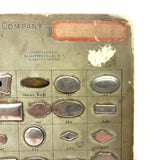US Fastener Company "Bag Plates" Sample Card, c. 1920s-40s