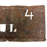 SOLD Most Tender and Poignant 19th Century Hand-cut Iron July 4 Stencil