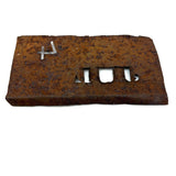 SOLD Most Tender and Poignant 19th Century Hand-cut Iron July 4 Stencil