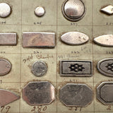 US Fastener Company "Bag Plates" Sample Card, c. 1920s-40s
