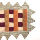 Beautifully Graphic Old Pennsylvania Doll Quilt 