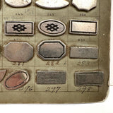 US Fastener Company "Bag Plates" Sample Card, c. 1920s-40s