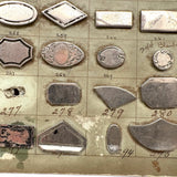 US Fastener Company "Bag Plates" Sample Card, c. 1920s-40s
