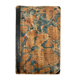 Book as Object: Unusual Marbled Hymnal Score Covers, 1848 Copy of Uncle William and His Nephews