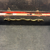 18th Century Quadrille Gaming Box with Scoring Dial and 20 Hand-painted Club Gaming Pieces