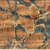 Book as Object: Unusual Marbled Hymnal Score Covers, 1848 Copy of Uncle William and His Nephews