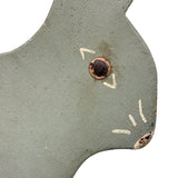 Very Gentle Feeling Bunny with Pink Nose, c. 1940s Folk Art Doorstop