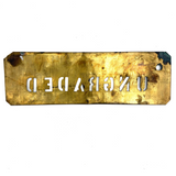 UNGRADED, Antique Brass Crate Stencil