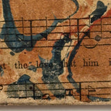 Book as Object: Unusual Marbled Hymnal Score Covers, 1848 Copy of Uncle William and His Nephews