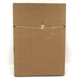 Lovely c. 1850s Watercolor of Green Pigeon on Branch in Period Frame