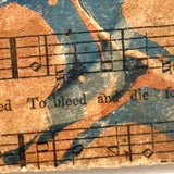 Book as Object: Unusual Marbled Hymnal Score Covers, 1848 Copy of Uncle William and His Nephews