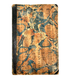 Book as Object: Unusual Marbled Hymnal Score Covers, 1848 Copy of Uncle William and His Nephews