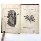 Book as Object: Unusual Marbled Hymnal Score Covers, 1848 Copy of Uncle William and His Nephews