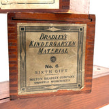 Set of Three Antique Milton Bradley Froebel Kindergarten Boxes (Boxes Only))