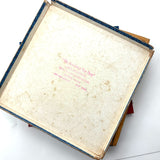 Beautiful Antique German Enamel Painted Mosaic Blocks Set in Original Box