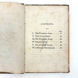 Book as Object: Unusual Marbled Hymnal Score Covers, 1848 Copy of Uncle William and His Nephews