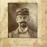 Mr Hunter, Our Letter Carrier, 1900, Mounted, Annotated Portrait Photo