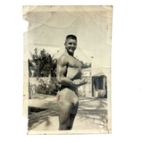 The Army Made a Man Out of Me, Much Handled 1943 Miami Beach Beefcake Snapshot