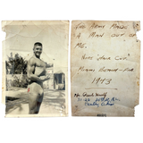 The Army Made a Man Out of Me, Much Handled 1943 Miami Beach Beefcake Snapshot