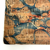 Book as Object: Unusual Marbled Hymnal Score Covers, 1848 Copy of Uncle William and His Nephews