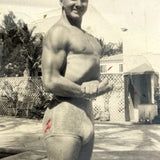 The Army Made a Man Out of Me, Much Handled 1943 Miami Beach Beefcake Snapshot