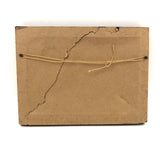 Sweet Old Naive Waterciolor of Red Train Against Sky Line, Framed