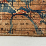 Book as Object: Unusual Marbled Hymnal Score Covers, 1848 Copy of Uncle William and His Nephews